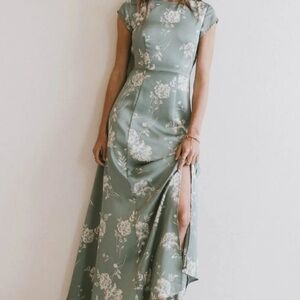 New Bohme Daniella Floral Dress in Sage XL